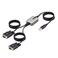 USB to RS232C Serial Converter Cable Straight USB Connection 4m FTDI FT232R COM Number Retention Function Detachable Screw Nut Included ESD Protection