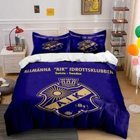 AIK Logo Bedding Set Bedding Duvet Cover Set Duvet Cover Pillowcases (1 * Duvet Cover 2 * Pillowcases, without duvet insert) 135x200cm