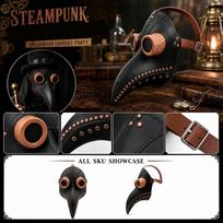 Steampunk Plague with Long for Halloween Cosplay Prop Accessory One Size oranžinė