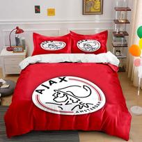 Red Ajax Amsterdam Bedding Set Bedding Duvet Cover Set Duvet Cover Pillowcases (1 * Duvet Cover 2 * Pillowcases, without duvet insert) 135x200cm