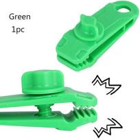 Outdoor Camps Kit Camping Tent Holder Tarp Clips Canvas Tighten tool Windproof Clip Hook 1pc žalia
