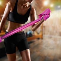 Yoga Pilates Resistance Flat Latex Exercise Body Band Women Workout and Fitness Equipment armijos žalia spalva
