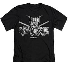 Doom T-Shirt Police basta**, Music Band Indie Rock Punk  Gothic Unisex tee M
