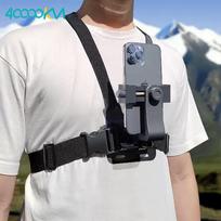 Outdoor Sports Phone Chest Mount Strap juoda