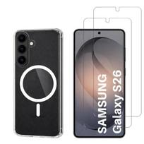 Case with Magnetic Ring for Samsung Galaxy S26 and 2 Tempered Glass Screen Protectors Phonillico®