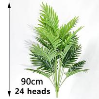 90-120cm Didelis Dirbtinis Palmių Medis Dirbtiniai Atogrąžų Augalai Plastikiniai Monstery Lapai Dideli Palmių Lapai Namų Sodo Dekoras