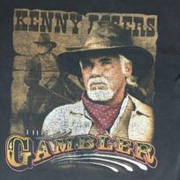 Vintage Kenny Rogers The Gambler Tour Black Tshirt Unisex Unisex T-Shirt M