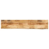 vidaXL Stalviršis, 120x40x3,8cm, mango masyvas, su gyvu kraštu