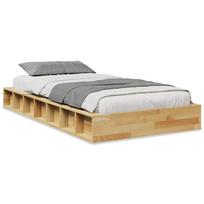 vidaXL Lovos rėmas be čiužinio 75x190 cm ąžuolo masyvo