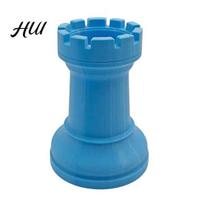 Chess Piece Design Pen Holder Holder, Makeup Brush Organizer, Minimalist Desk Decor, Multifunctional Organizer for Pens Brushes Dried Flowers, mėlyna
