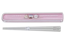 OSK Chiikawa Chopstick Case Set Pull-Lid [HS 11] rožinė