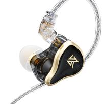 KZ ZAS Wired HiFi 7BAs 1DDs Hybrid IEM Sports Noise Cancelling Jack 2Pin Detachable Cable + 16-Driver Earphones, Earphones, 3.5mm (with Microphone,