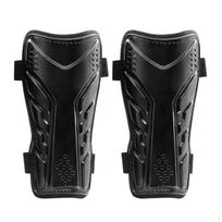 2 Pieces Double Strap Leg Protectors AntiCollision Soccer Guards with Straps Hook and Loop Black Children