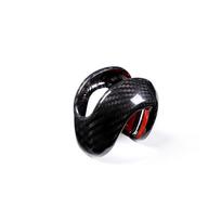 Fit Porsche Macan 2022-2023 Center Console Gear Shift Head Knob Decorative Cover Real Carbon Fiber Lightweight Luxury Back