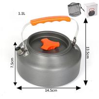 Cooking Utensils Kit Camp Tea Coffee Pot Climbing Camping Cooking Set Water Kettle