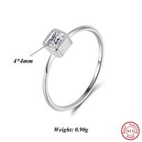ORSA JEWELS 14K Gold Eternity Ring With AAAA Sprakling Square Zirconia Ornament Bazel Setting Size 5/6/7/8 Casual Wearing APR36 7 sidabras