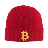 Bitcoin Print Truck Bonnet Hats Unisex Elastic Knit Hat Winter Warm Skullies Beanies Head Wrap Caps Travel Cap Skullies Hats
