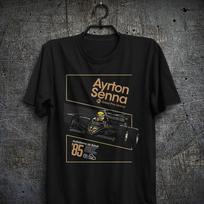 Ayrton Senna 1st Grand Prix Victory Autódromo do Estoril Pole Position T-Shirt XXL black
