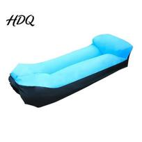 Inflatable Garden Chair Outdoor Air Sofa Portable Foldable Blow-up Couch Anti Leakage Sofa Ergonomic Lounger for Outdoor Beach Hiking Picnics dangaus mėlyna spalva