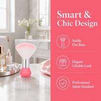 Soft Nail Dust Brush Pink Color Barber Neck Brush Multi-functional Makeup Brush  For Nail Art