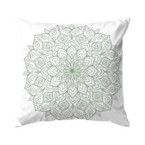 1,4 Pcs Watercolor Mandala Single-Sided Printed Pillowcase Cushion Cover,Suitable For Living Room,Bedroom,Car Decoration Peach skin 18*18(CM)-1Pcs