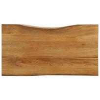 vidaXL Stalviršis, 120x60x2,5cm, mango masyvas, su gyvu kraštu