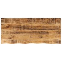 vidaXL Stalviršis, 140x60x2,5cm, mango masyvas, su gyvu kraštu