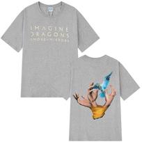 Imagine Dragons Reflections From The Vault of Smoke Veidrodžiai Vyrai Moterys Harajuku Marškinėliai Trumpomis Rankovėmis Medvilniniai Vintažiniai Vyriški Marškinėliai S