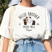The Vampire Diaries T Shirt Women Graphic Tee Girl Funny Unisexga Comic Clothes yk top shirts for Women S