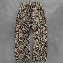 GLYDE Harajuku Naujas Y2K Sportinis Kostiumas Vyrams Hip Hop Dydeli Gobtuvai 2 Dalių Rinkinys Retro Gyvatės Rašto Palaidinės Drabužiai Vyrams Streetwear S gray