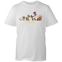 Funny Ovolution T-shirt Chick Chicken Evolution Top Latest Men's Unisex Gift Tee L