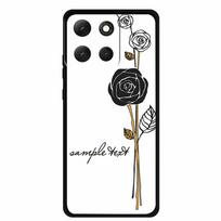 For Motorola Moto G86 Power 5G Phone Case 3D Emboss Relief Flower Black TPU Silicone Soft Back Cover For Moto G86 Power Case Bag Moto G86 Power