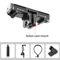 For Insta360 GO3 / GO 3S PULUZ Magnetic Aluminum Alloy Quick Release Base Mount (Black) juoda