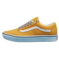 Vans Old Skool Drobė Paprasti Atsitiktiniai Žemi Batai Ritinėjimui Unisex Sportbačiai Ryškiai Geltoni VN0A3WMA4BM 46