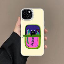 Sardines Fish Art Laser Phone Case For Iphone 16 15 Pro Max Plus 11 12 13 Mini 14 Pro Max Shockproof Protective Back Shell Cover For iphone 11