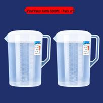 ZISIZ Large Capacity Plastic Water Pitcher with Scale