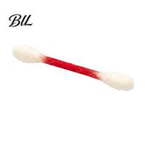 Indoor Cat Toy Cotton Swab with Catnip Felt Chew Stick Teething Non-toxic Kitten Kicker for Play Interactive Kitty Accessories Pet 1pc