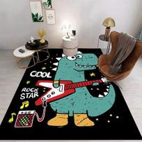Animacinis dinozauro kilimas Animacinis svetainės, miegamojo, virtuvės, sofos, stalo, balkono kilimėlis Plaunamas kilimėlis Išskirtiniai namų papuošalai 50X80CM