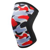 1PC Men's Women's Honeycomb Knee pads Squat Fitness Strength Training Weightlifting Kneepad 7mm thicken Neoprene Knee Sleeves XL raudona
