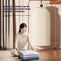110V-220V Household Small Machine Hanging Clothes Dryer Portable Electric Dryer for Laundry 110V-220V&EU smėlis