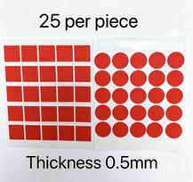 High Tack Transparent Acrylic Adhesive Double Sided Tape 50m 12mm Red Backing Weather Resistant Indoor Outdoor Universal (Red,Thickness 0.5mm&Diameter 30mm) raudona