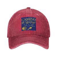 Camino De Santiago Spain Espana Baseball Caps Snapback Denim Fabric Hats Adjustable Casquette Streetwear Baseball Cowboy Hat One Size