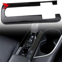 For Toyota C-HR CHR AX20 2023-2026 Car Interior Accessories Gear Shift Panel Frame Cover Trim ABS Carbon Fiber Black 1PC 32*27*6cm