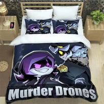 3D Print Murder-Drones Cartoon 3D Duvet Cover Bedding Set Comforter Linen Pillowcases Home Decor Single Double Twin King Queen 135x200cm
