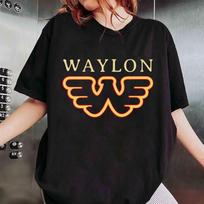 Waylon Jennings Sidabriniai Skraidantys Unisex Marškinėliai, Kantri Muzikos Unisex Marškinėliai XL
