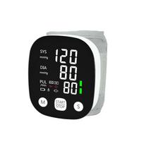 The LED Rechargeable Wrist Blood Pressure Monitor Supports English Voice Broadcast.