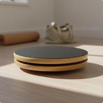 Wooden Pilates Balance Board Disc Wood Rotation Stretching Exercise Rotator for