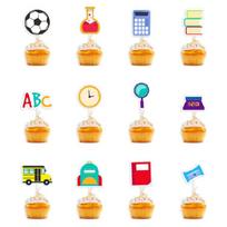 Colorful Back to School Cake Toppers for Boys and Girls  Holiday New Year Decor 1