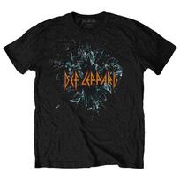 Def Leppard Shatter Band Logo T Shirt L