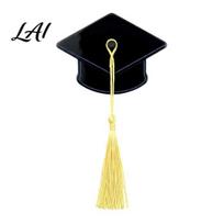 Half-up Hairstyle Clip 1/2Pcs Hair Mini Graduation Hat Tassel Hairpin with Sturdy 1pc